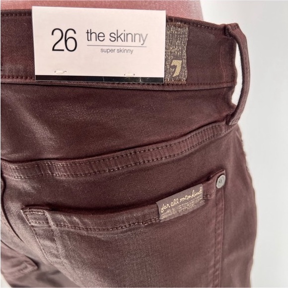 NWT 7 For All Mankind Studded Skinny Jeans - Picture 12 of 15